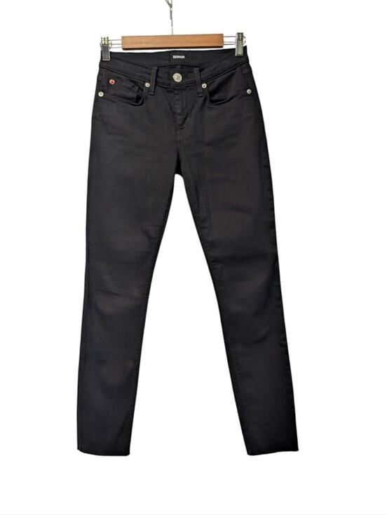 Hudson Jeans Denim - Hudson Jeans Natalie Mid Rise Skinny Black Ankle Pants Women’s Size 26